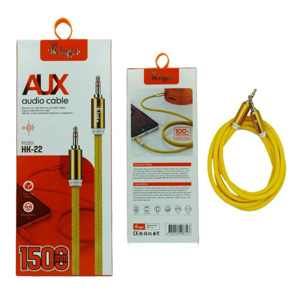 کابل AUX کینگ پلاس مدل HK-22