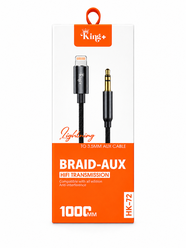 کابل AUX آیفون کینگ پلاس مدل HK-72