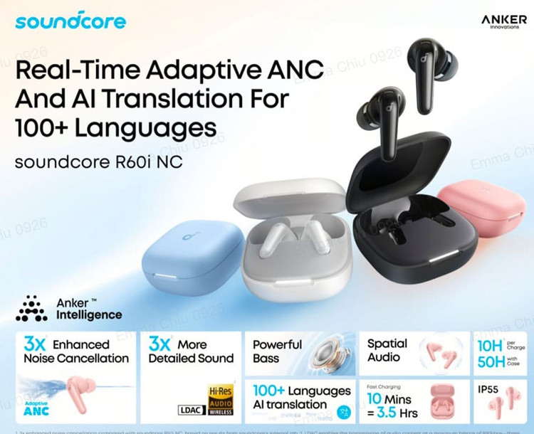 ایرپاد و هندزفری بلوتوثی Anker مدل R60I NC